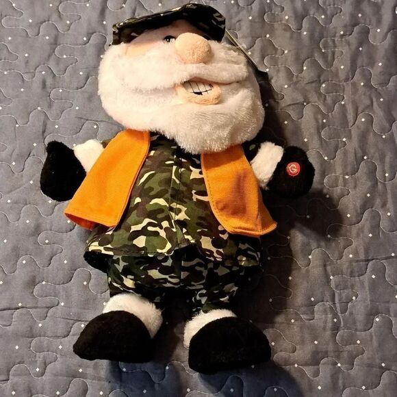 Gemmy Other - Gemmy Camo Singing Santa sings Hillbilly version of 12 days of Christmas NWT